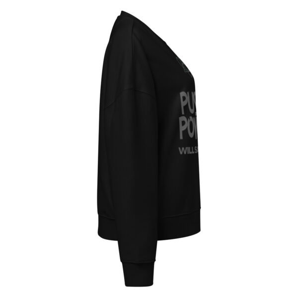 PSYPWR Women’s organic crew neck sweatshirt - Image 4
