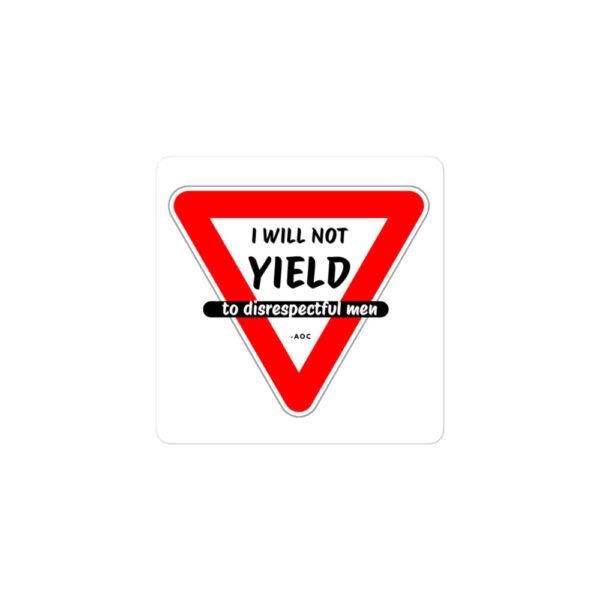 I Will Not Yield Bubble-free stickers - Image 2