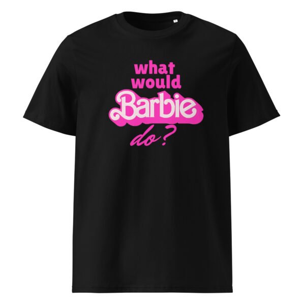PSYPWR Barbie Unisex organic ribbed neck t-shirt - Image 2